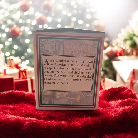 Home Town America Collection "Blue Ribbon Cafe" Christmas Village Piece 1994 - Picture 8 of 9